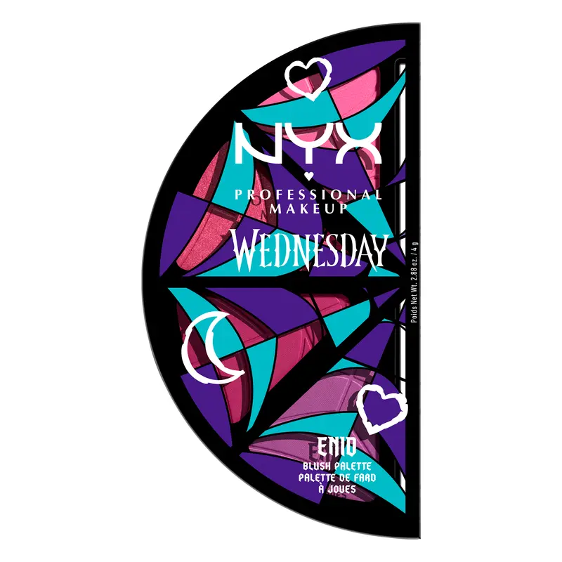 Wednesday Stained Glass Blush Palette Blush, NYX Professional Makeup