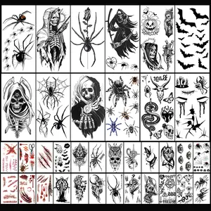 36 Sheets  Temporary Tattoos Stickers, 12 Sheets Large Size Tattoos for Men or Women with 24 Small Size sticker tattoo sleeve