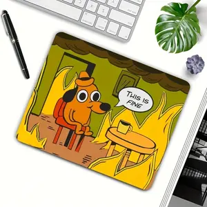 Funny Cartoon Illustration Mouse Pad, Large Non-Slip Desk Mat for Office and Gaming, Smooth Durable Mouse Pad for Home and PC Setup