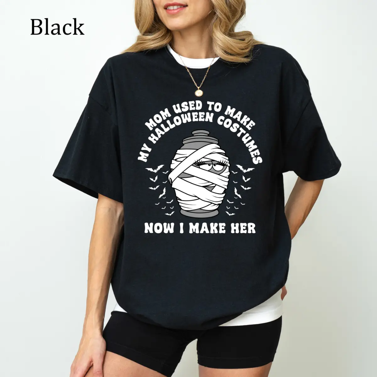 Mom Used To Make My Halloween Costumes Now I Make Her T-shirt, Dark Humour Jokes Tee, Dead Mom Club Shirt, Family Trauma Shirt