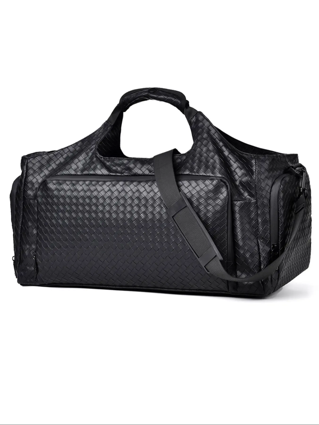 Men's Travel Tote Bag, Plain Color Handbag, Zipper Closure, Casual Versatile Simple Style, Fashionable Durable Duffels Bag, Suitable for School Work Travel Camping Gym