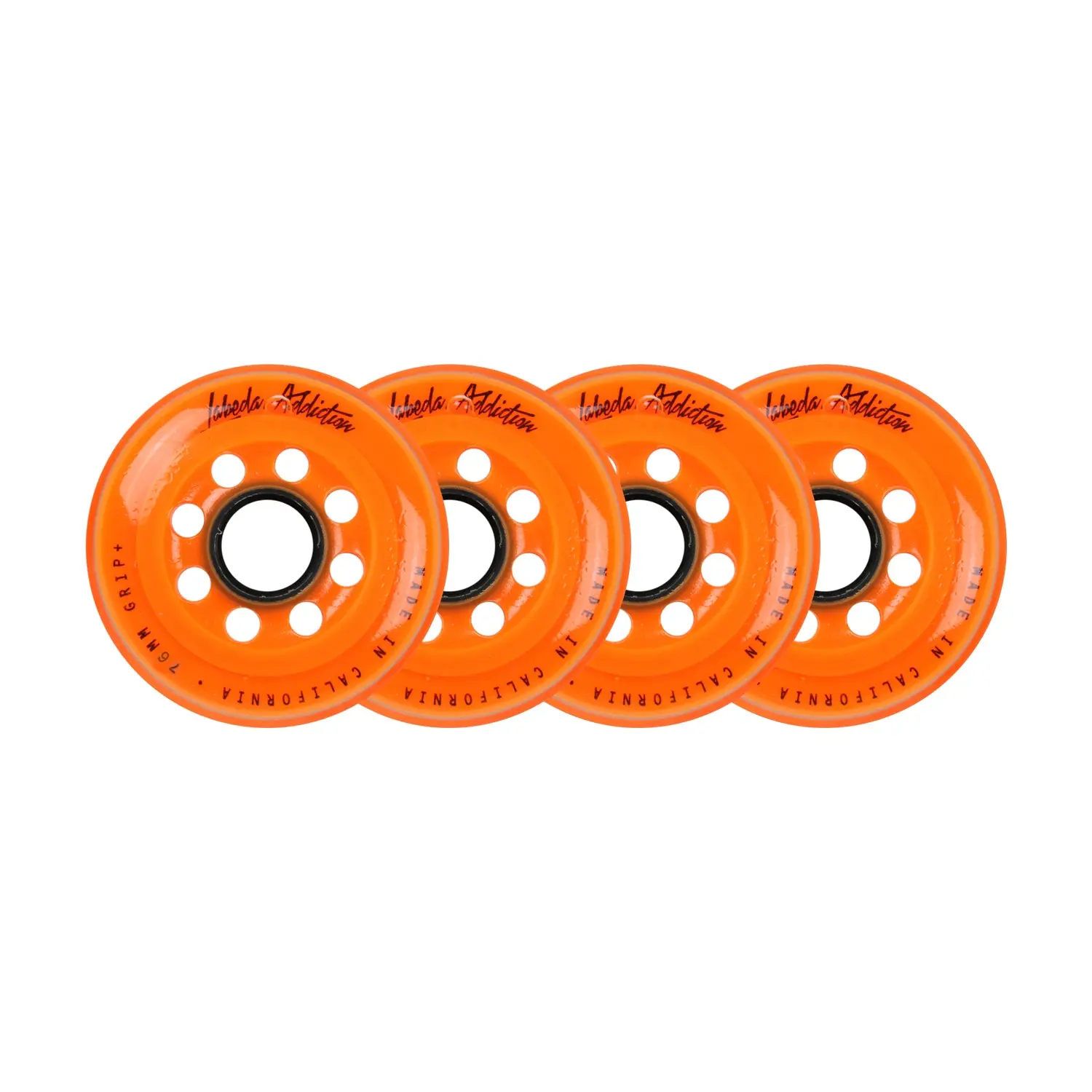 Labeda Roller Hockey Wheels - Addiction 76mm 78A Orange (4-Pack)