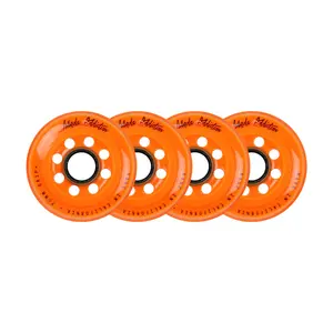 Labeda Roller Hockey Wheels - Addiction 76mm 78A Orange (4-Pack)