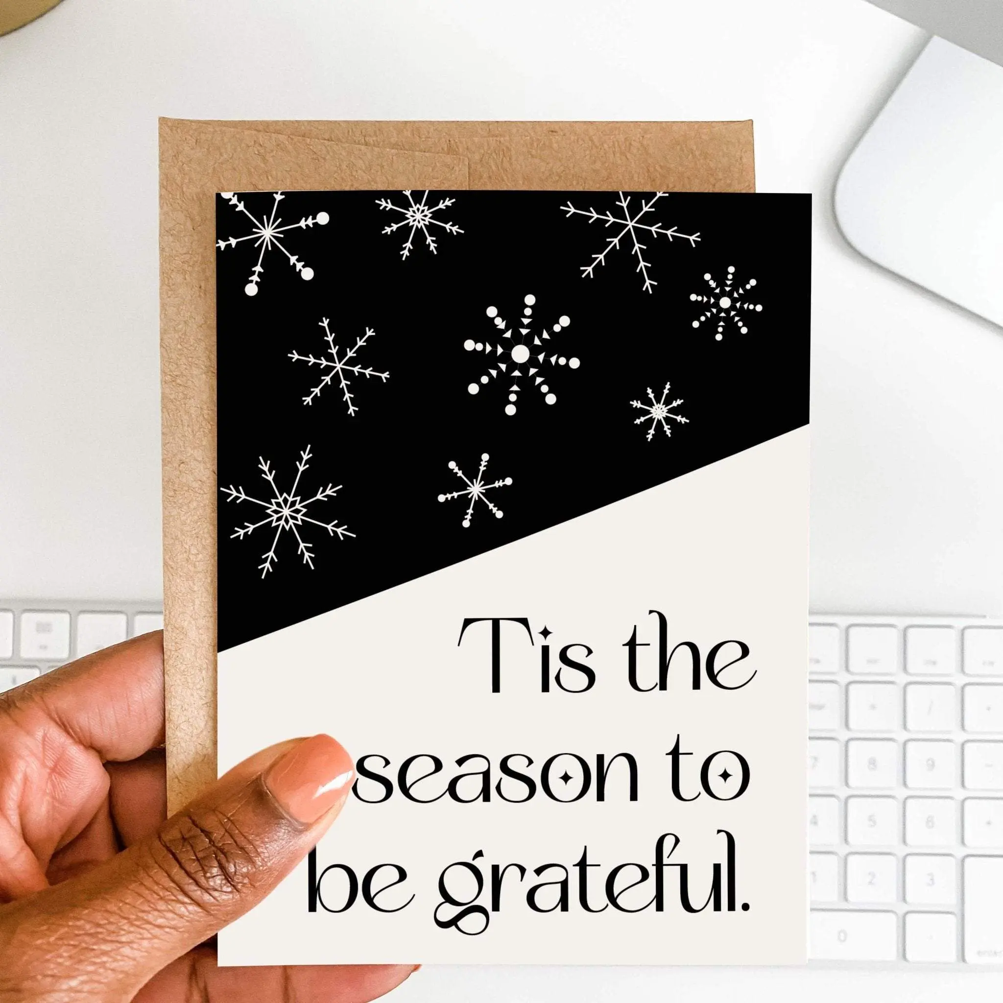 Snowflake Holiday Greeting Card Set Boxed Christmas Cards | Set of 8 cards