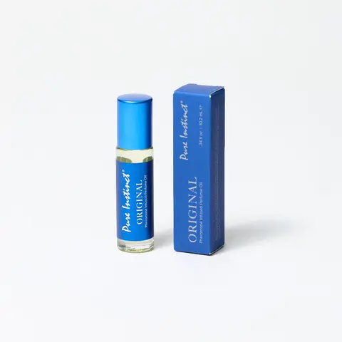 Pure Instinct Original Unisex Roll-On Pheromone EDP Perfume Oil - Alcohol Free, Clean & Body-Safe, Enchanting Fragrance, Aromatic Scent, Long Lasting Perfumes, Australian Mango, Honey, Cinnamon, White Musk, Viral TikTok Pick, 0.34 fl oz TSA Ready Bottle