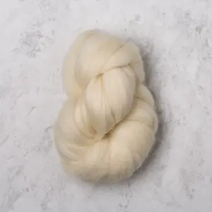 Wool of the Andes Roving – Bare Yarn by Knit Picks | Undyed 100% Wool Fiber for Spinning, Felting & Dyeing