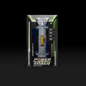 Power Saber Energy Blade Green | First Ever Automatic Saber | Auto Extending & Retracting Saber | Extends 35" (90cm) | Motion Based SFX | Ages 6