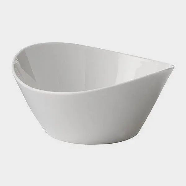 Elegant Dining, food Bowls for Soups and Salads with Wavy Mouth Design