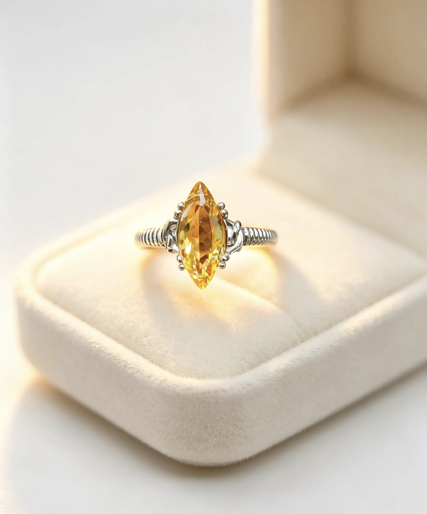 Yvon(25633)gc.Citrine ring