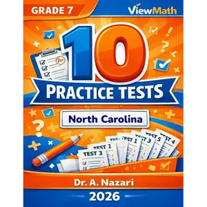 10 North Carolina NC EOG Grade 7 Math Practice Tests: The Ultimate Test Prep Collection with Answer Explanations - Paperback