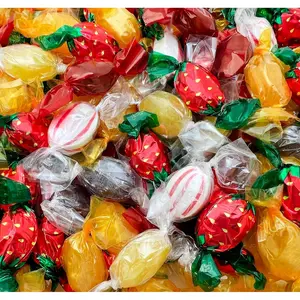 Old Fashioned Hard Candy Assortment - 2 Pound Bag - Hard Candy Individually Wrapped - Peppermint, Strawberry, Cinnamon, Butterscotch, and Fruit Flavors