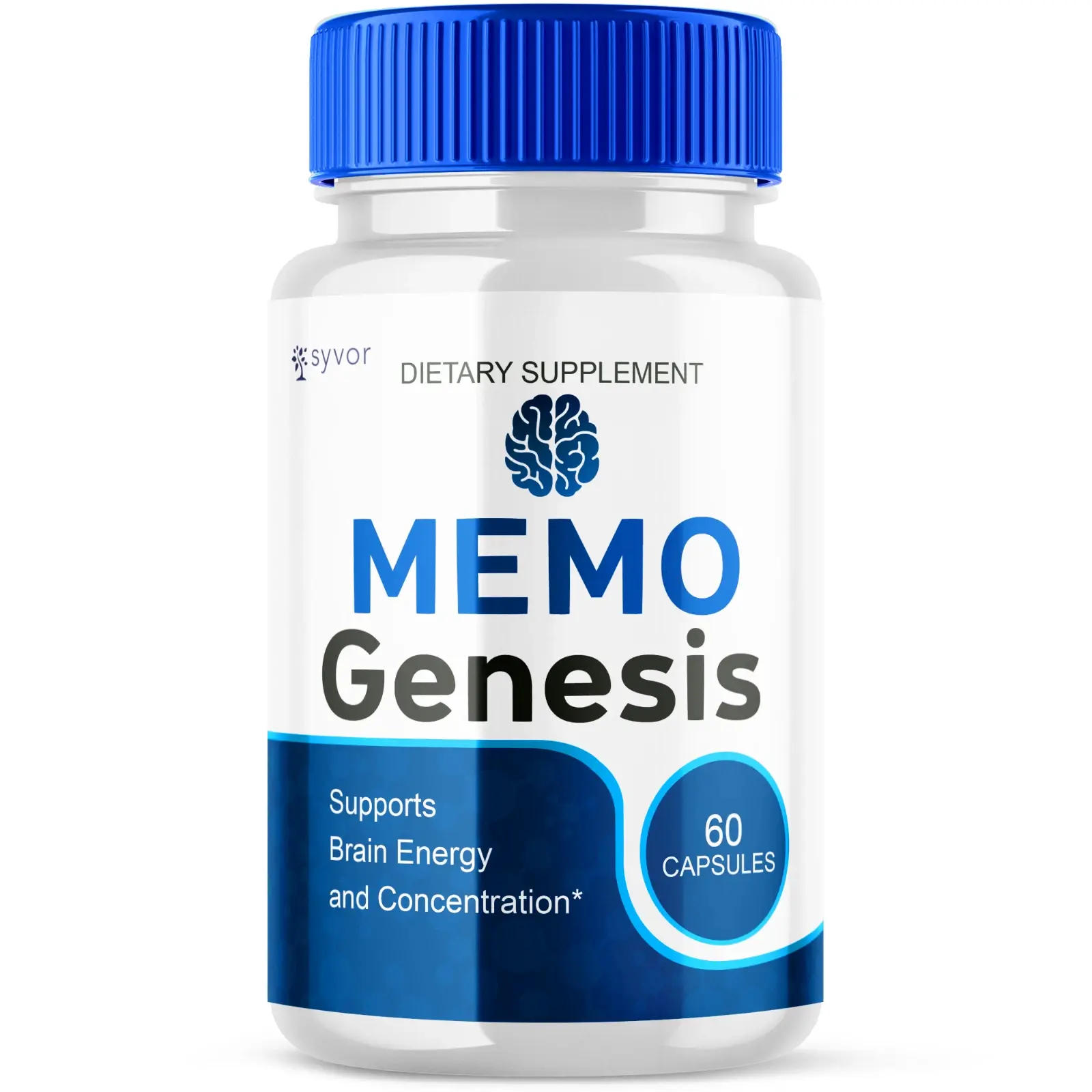 (1 Pack) Memo Genesis Nootropic All Natural Formula Brain Supplement 60 Capsule
