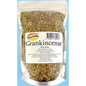 Natural Frankincense Resin Pea Size - Premium Tree Sap Gum for Aromatherapy - 1 lb Pure & Fragrant - Hand-Harvested & Sustainably Sourced - Relaxation & Spiritual Use Scented Perfume Fragrance