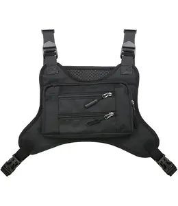 Lightweight Water Resistant Running Chest Bag - High Performance Professional Sports Chest Pack for Phone Wallet & Essentials - Adjustable Straps & Breathable Fabric - Perfect Gift for Sports Lovers