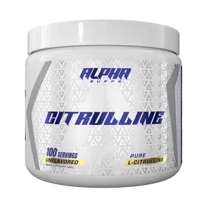 Alpha Supps Citrulline 100 Servings Pure L-Citrulline Unflavored Dietary Supplement for Healthcare and Fitness