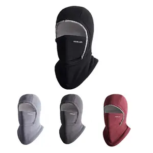 Winter hat, scarf, mask integrated, unisex outdoor cycling, warm headgear, cold-proof and windproof, piled and thickened