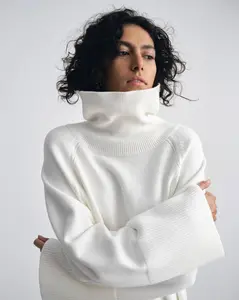 Better-Than-Wool Oversize Turtleneck Sweater - Cream