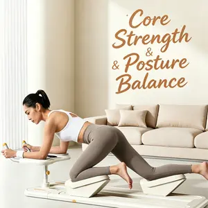 Home multifunctional crawling waist trainer, quiet design, core training fitness equipment for home use, helps improve lumbar spine health, foldable design for easy storage.