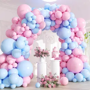 Pink and Blue Balloons Garland Arch Kit - 170Pcs Gender Reveal Balloon Garland Arch Kit Different Size Balloons for Boy or Girl Gender Reveal Baby Shower Birthday Party Decorations