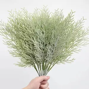 30Pcs Artificial Pine Branches 13.5inch Christmas Faux Cedar Stems, Artificial Faux Cedar Branches, Fake Christmas Greenery Pine Picks for Wreath Craft DIY Home Kitchen Decorations - Home Improvement.