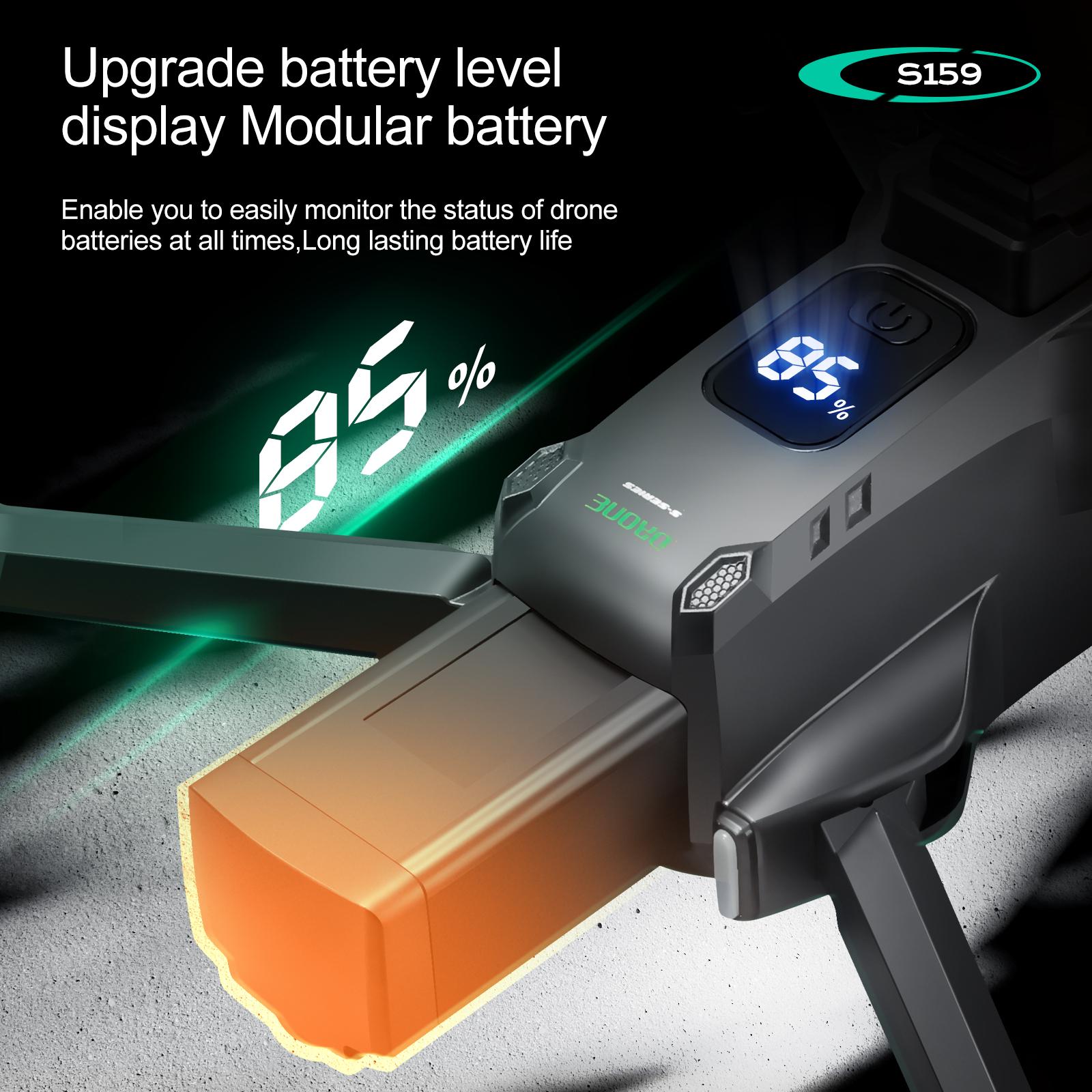 4K Camera Drone for Adults with GPS and 5G Remote Controller, 5.9" HD Screen, Obstacle Avoidance, One-Key Return, Optical Flow Mode, Brushless Motor FPV, Beginner Quadcopter with Dual Battery Set foldable takeoff altitude hold