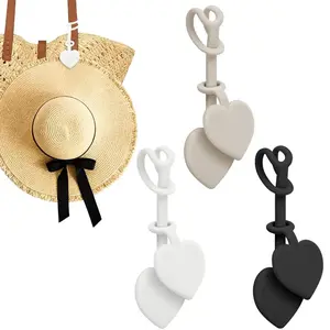 3PCS Silicone Magnetic Hat Clip,Strong Magnetic Hat Clip, Securely Holds Hats in Place, Silicone Clip Suitable for Travel Hats, Beach Hats, Baseball Caps, an Essential Accessory for Vacations, Trips, Beach summerwins