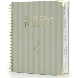 Beautiful Wedding Planner Book and Organizer - Perfect for Detailed Planning Of Your Big Day - Unique Engagement Gift for Newly Engaged Couples, Future Brides and Grooms