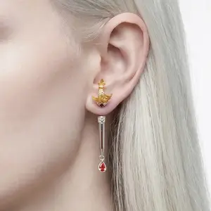 Basket-hilt sword Stud, Sword Earrings, Gothic Jewelry