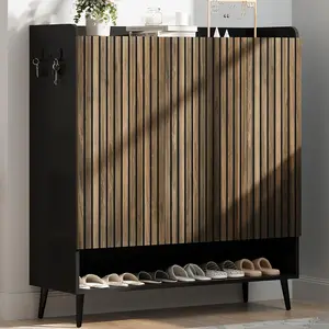 Shoe Cabinet, Large Shoe Cabinet with 3 Doors, Adjustable Shelves, Shoe Organizer with Doors for Hallway, Entryway, Living Room