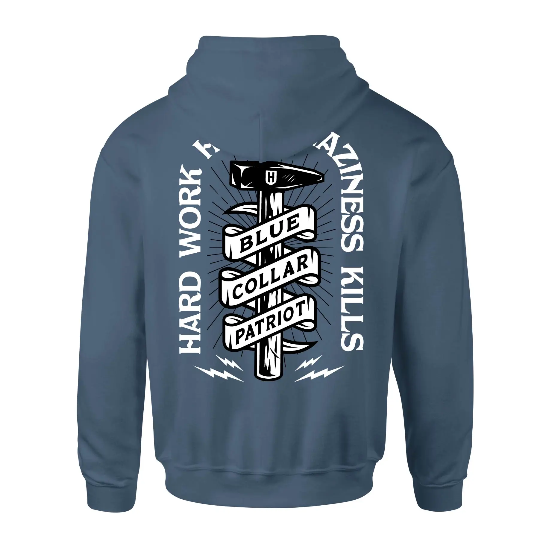 Howitzer Men's Cotton/Poly Long Sleeve Casual Pullover Hoodie Sweatshirt - Adjustable Drawstring, Kangaroo Pocket, Ribbed Cuffs, Slammer Graphic Design, Authentic Branding