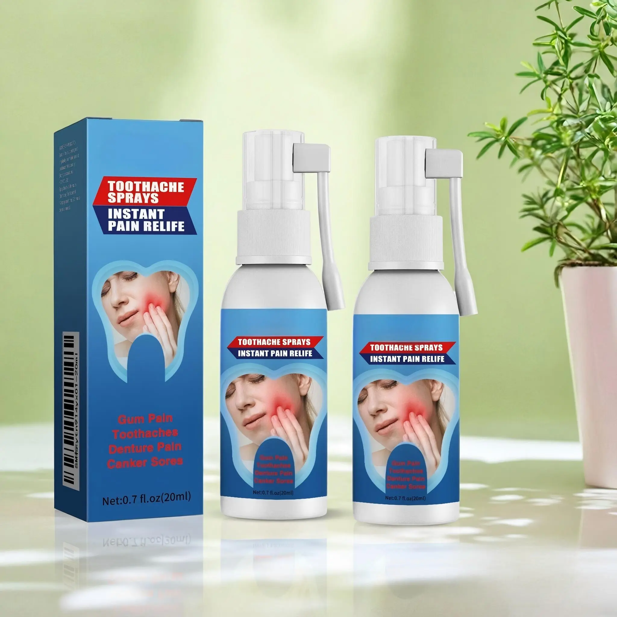 Oral Care Spray, 2 Pack for Soothing Gum Health, Cavity Prevention & Fresh Breath - Antibacterial Travel Formula, Mouth Care, Gentle, Aids In Cavity Prevention, No, Prevents Bad Breath