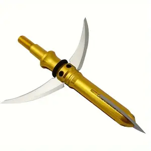 6PCS Hunting  Archery Mechanical 2 blade Broadheads ,100 Grains Hunting arrow tips