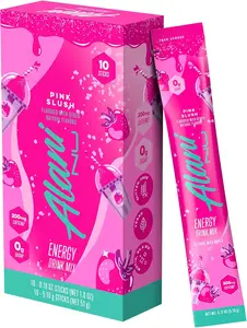 Alani Nu PINK SLUSH Energy Sticks, Energy Drink Powder, 200mg Caffeine, Pre Workout Performance with Antioxidants, On-The-Go Drink Mix, Biotin, B Vitamins, Zero Sugar
