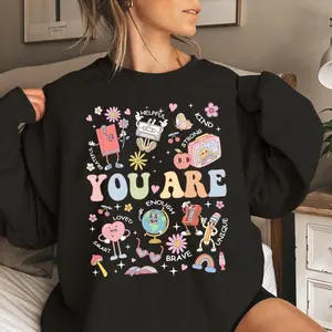 Teacher Sweatshirt, Back To School Shirt For Teacher, You Are Kind Shirt, Teacher Appreciation Gifts, Teacher Gift, Kindergarten Teacher Unisex Oversized