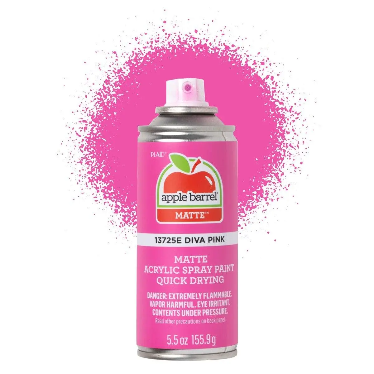 Apple Barrel Matte Acrylic Spray Paint - Diva Pink -13725E