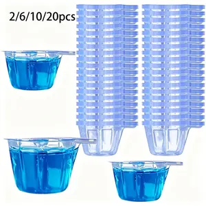 2/6/10/20pcs 40ML Plastic Disposable Cups, Silicone Resin Mold Kit, Resin Dispensing Cups, DIY Epoxy Resin Jewelry Making Tools