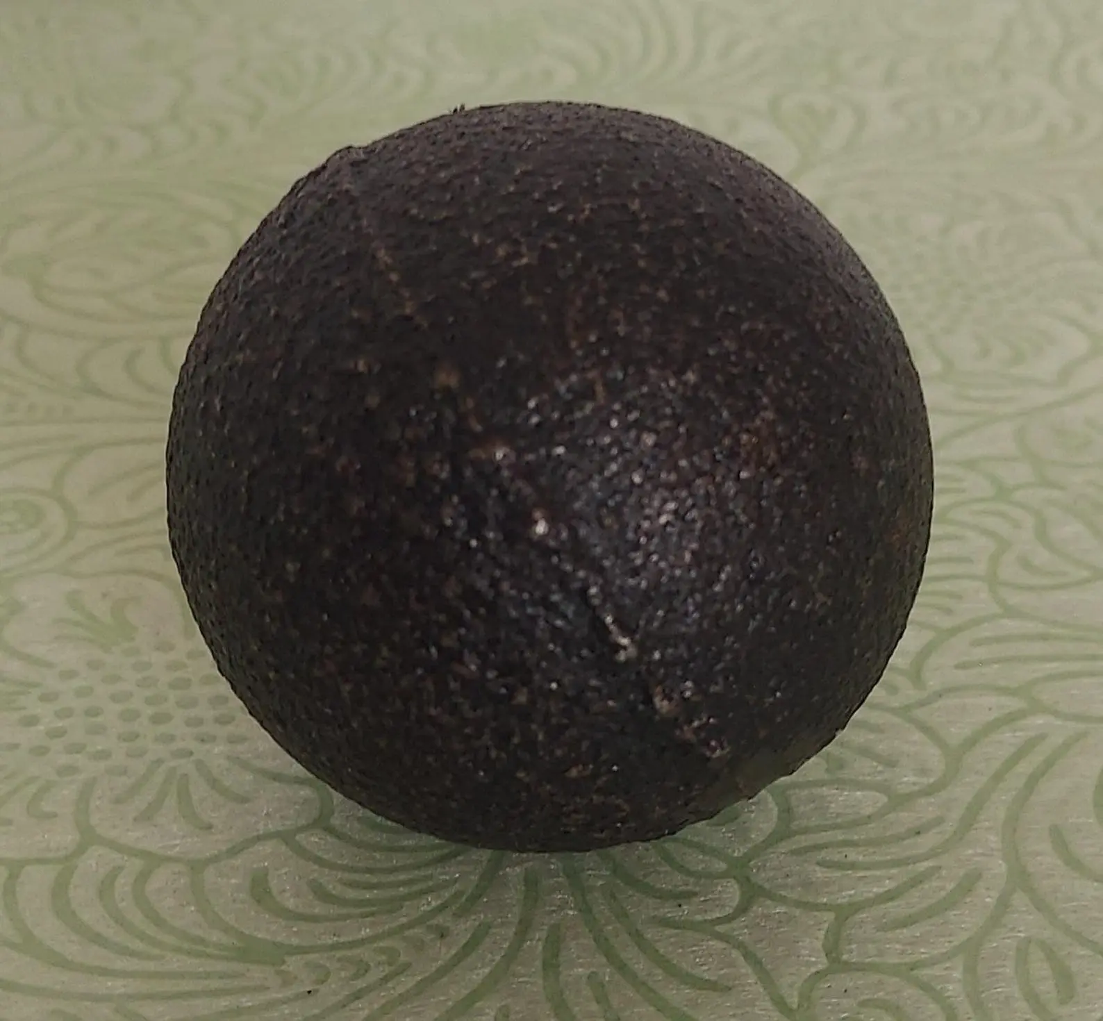 Handmade Cast Iron Decorative Sphere 2 Inch Metal Collectible Display Piece