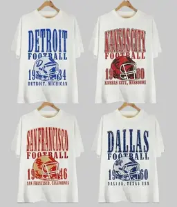 Vintage All Teams Football Unisex T-shirt Sport For Men For Women