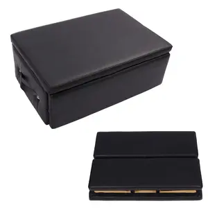 Pilates Box for Reformer, Pilates Sitting Box for Exercises, Solid Wood Material, Delicate Leather, Pilates Reformer Accessories for Home Gym, Studio, Home Workout, Stretching