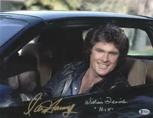 David Hasselhoff & William Daniels Authentic Autographed 11x14 Photo #5