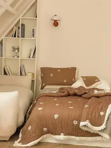 SOPHNI Cotton Quilt - 100% Cotton, 8 Layers of Polyester & Pure Cotton Yarn, Intricate Pattern, Soft & Fluffy Texture, Durable Fabric