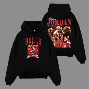 [Go-Sports] Michael Jordan 23 Bulls For Bulls Nation Premium Cotton Hoodie Sweatshirt T-Shirt (Made In US), Jordan Basketball Fans Shirt, Game Day Outfits, Gift For Basketball Fans, Basketball Graphic Tee Hoodie