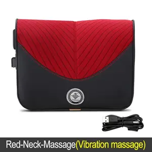 Car Electric Massage Headrest Neck Pillow: Breathable Mesh + Leather for Lumbar Spine Protection