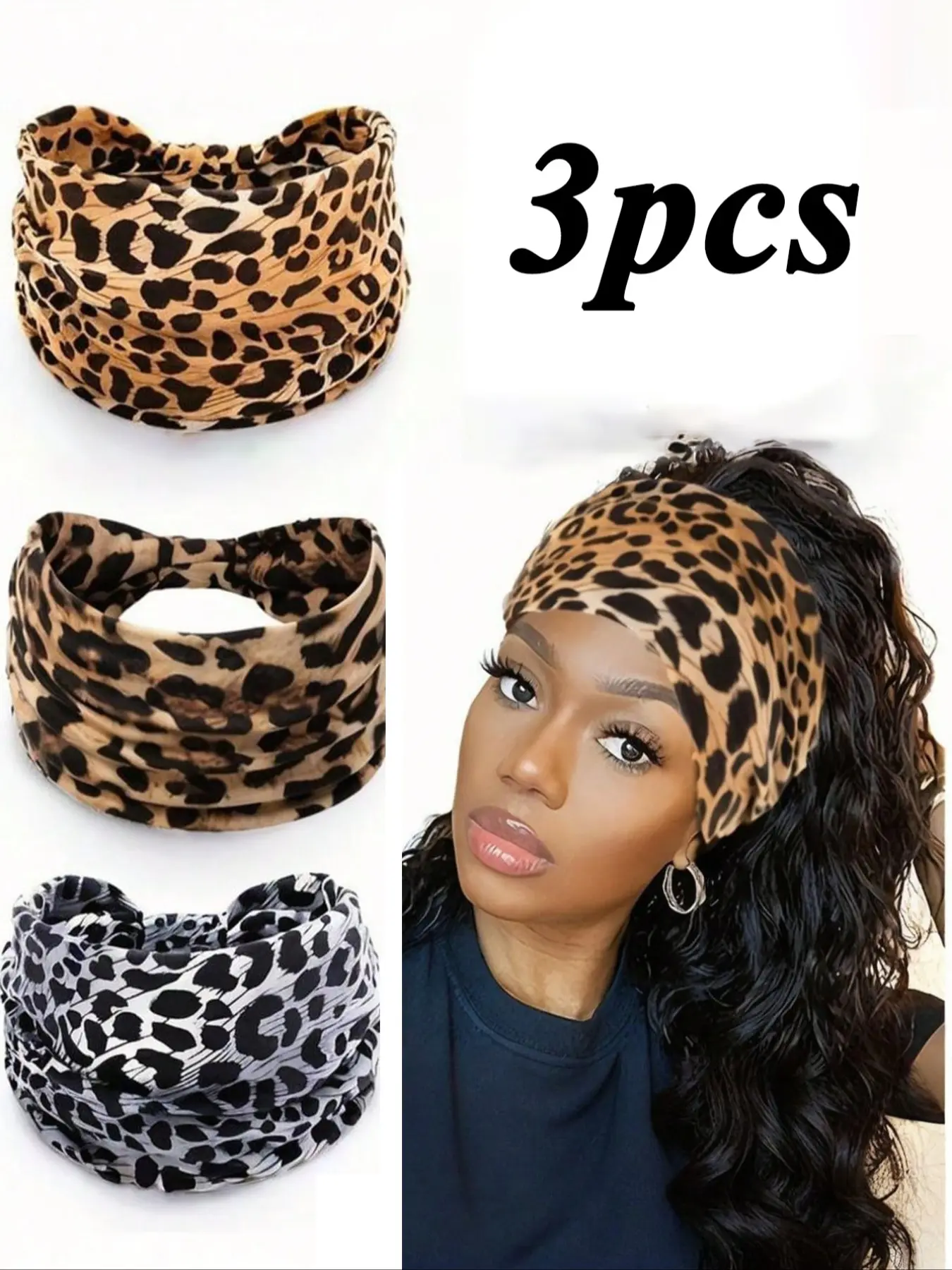 Vintage Paisley Headbands Set, Boho Style Hair Accessories for Women, Stretchy Sweatbands for Yoga & Sports, Ideal for Fall/winter Wear