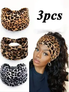 Vintage Paisley Headbands Set, Boho Style Hair Accessories for Women, Stretchy Sweatbands for Yoga & Sports, Ideal for Fall/winter Wear