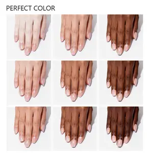 PERFECT COLOR Builder Gel for Nails 15ml ,4 in 1 Rubber Base Gel Polish for Long-Lasting, Gel Base Coat for Self-Leveling Nail Strengthener & Thickener, Clear Soak Off UV LED Gel for Weak Damaged Nails, DIY Salon Manicure Cosmetic Gift