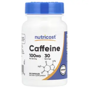 Nutricost Caffeine, 100 mg, 30 Capsules