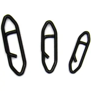 Stealth Clips (25 Pack) [Black Stainless] (Ultra-, Fast-Swapping Universal Power Snaps for  Lures)