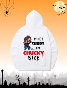 I'M NOT SHORT I'M CHUCKY SIZE Tshirt, Hoodie, Sweatshirt, Gift For Her,Him, Women, Vacation Style, Vintage Graphic Tees, Unisex Style, Halloween 2025, Spooky Season, Spooky Vibes