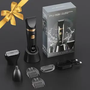 Men's 3-in-1 Multifunctional Hair Trimmer, Rechargeable Cordless Private Trimmer, Beard Eyebrow Nose Hair Trimmer, Waterproof Electric Razor, Ideal Gift for Father or Boyfriend.